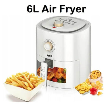 RAF Air Fryer with Time & Temperature Control 1500W 6L - Imported from UK